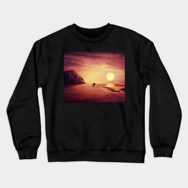 Wild Sunset Crewneck Sweatshirt by psychoshadow